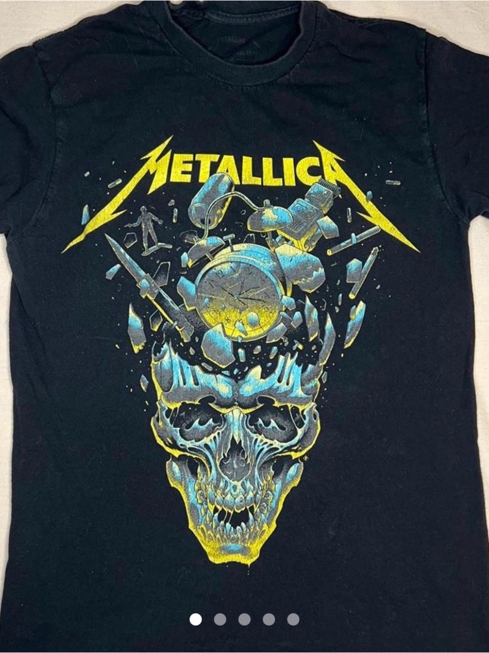 Metallica Black Graphic Tour T-Shirt - M72 World Tour 2025